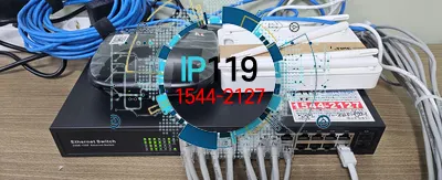 복잡한 사무실 네트워크 재구축 및 깔끔한 선정리