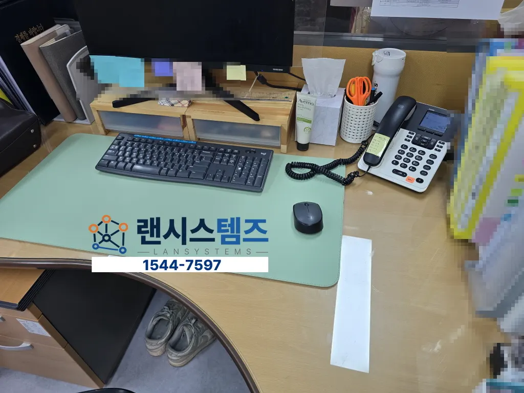 사무실 공유기 정비 및 배선 정리 작업 사례